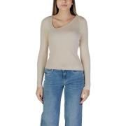 Trui Vila VINELLY L/S NECK DETAIL KNIT TOP/PB 14103386