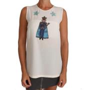 Overhemd D&amp;G Crystal Pailletten Silk Fairy Tale T-shirt