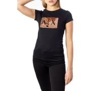 Overhemd EAX Womens Pailletten Logo TShirt