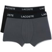 Boxers Lacoste 2 Pack Cotton Stretch Logo Trunks Black/Dark Grey