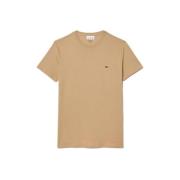 T-shirt Lacoste Cotton Pima Crew Neck T-Shirt Beige