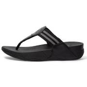 Teenslippers FitFlop WALKSTAR TOE POST SANDALS ALL BLACK -