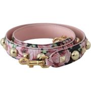 Riem D&amp;G Dolce Gabbana Rose Print Leren Tas Riem BEL8198