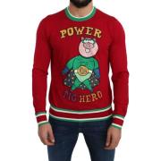 Sweater D&amp;G Power Pig Hero Sweater Ronde Hals Lange Mouw