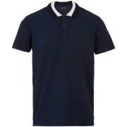 T-shirt Emporio Armani Lounge Waffle Polo Shirt Armani Blue