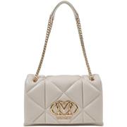 Tas Love Moschino Effen schoudertas met clipsluiting