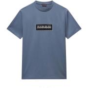 T-shirt Napapijri S Box Logo T-Shirt Stormy Weather