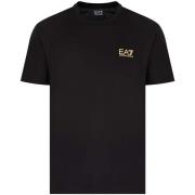 T-shirt Ea7 Emporio Armani Pima Cotton Identity T-Shirt Black/Gold