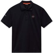 T-shirt Napapijri E Badge Polo Shirt Black