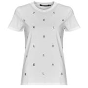 T-shirt Korte Mouw Karl Lagerfeld RHINESTONE KARL T-SHIRT