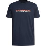 Pyjama's / nachthemden Emporio Armani Lounge Echo-logo T-shirt