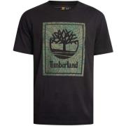 T-shirt Korte Mouw Timberland T-shirt met Camo Box-logo