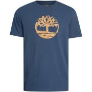 T-shirt Korte Mouw Timberland T-shirt met camouflageboomlogo