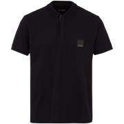 T-shirt Emporio Armani Lounge Quarter Zip Polo Shirt Black