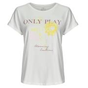 T-shirt Korte Mouw Only Play ONPAUB-BLUR ON SS BAT LOOSE