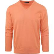 Sweater Suitable Pullover Vini V-Hals Oranje