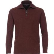 Sweater Casa Moda Zip Trui Bordeaux