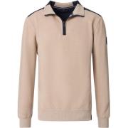 Sweater Casa Moda Half Zip Sweat Beige