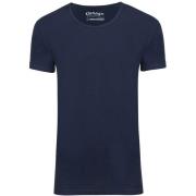 T-shirt Garage Stretch Basic Navy Diepe O-Hals