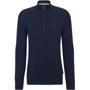 Sweater BOSS Ebrando-P Half Zip Trui Navy