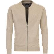 Sweater Casa Moda Vest Zip Beige