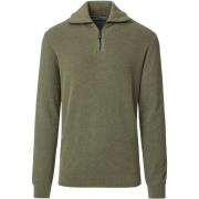 Sweater Casa Moda Halfzip Trui Groen