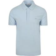 T-shirt Lacoste Poloshirt Paris Pique Lichtblauw