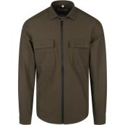 Sweater Suitable Jacket Shirt Donkergroen