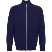 Sweater Barbour Talder Zip Vest Wol Donkerblauw