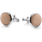 Manchetknopen Suitable Zijde Manchetknoop Beige F54