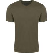 T-shirt Knowledge Cotton Apparel T-shirt Olijfgroen