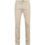 Broek Suitable Chino Linnen Beige