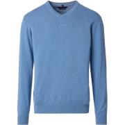 Sweater Casa Moda Pullover V-Hals Blauw