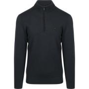Sweater No Excess Half Zip Trui Navy