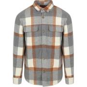 Sweater Suitable Overshirt August Wool Blend Grijs