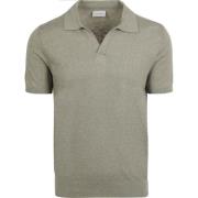 T-shirt Suitable Polo Riva Linnen Groen
