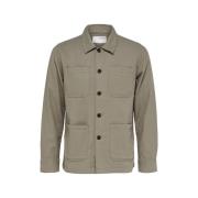 Overhemd Lange Mouw Selected Brody Linen Shirt - Vetiver
