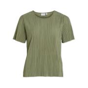 Blouse Vila Noos Top Plisa - Oil Green