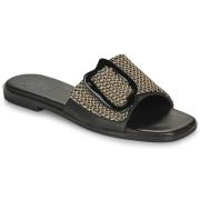 Slippers Exé Shoes 556-ORO-RAFFIA-BLACK