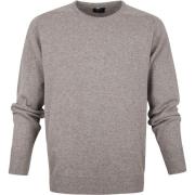 Sweater William Lockie Lamswol Vole Grijs