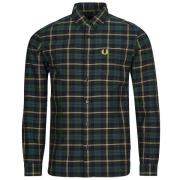 Overhemd Lange Mouw Fred Perry OXFORD TARTAN SHIRT