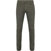 Broek Pierre Cardin Broek Lyon Tapered Olijfgroen