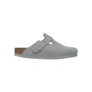 Sandalen BIRKENSTOCK Boston Suede Leather Narrow - Pure Sage