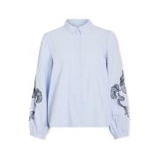 Blouse Vila Vesta Shirt - Kentucky Blue/Black Beu