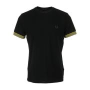 T-shirt Korte Mouw Fred Perry Striped Cuff T-Shirt