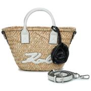 Handtas Karl Lagerfeld K/SIGNATURE RAFFIA SM BASKET