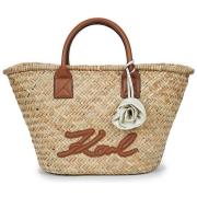 Boodschappentas Karl Lagerfeld K/SIGNATURE RAFFIA MD BASKET