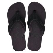 Teenslippers Oxbow Effen teenslipper uit twee materialen, suède bandje...