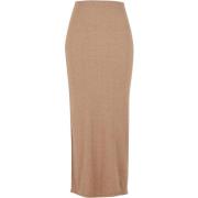 Rok Urban Classics Jupe haute fendue femme Rib