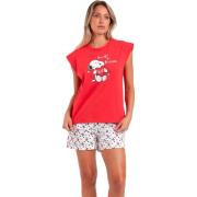 Pyjama's / nachthemden Admas Slipe t-shirt pyjama Peanuts In mijn Hear...